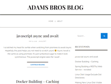 Tablet Screenshot of blog.adamsbros.org